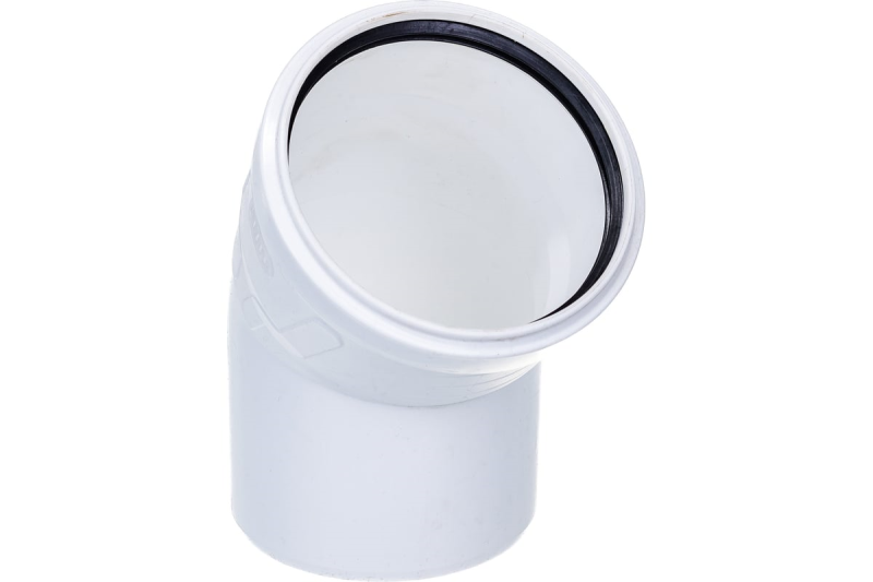 Отвод PP белый бесшумн Дн110 45° РосТурПласт 24418