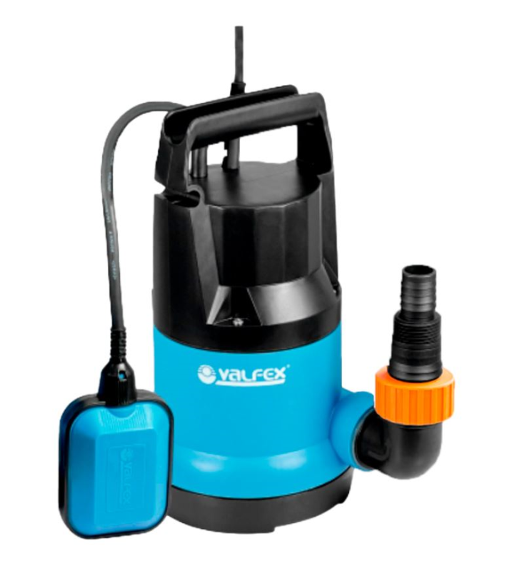 Насос дренажный 100/8 пластик 250Вт кабель 10м Qmax=6м3/ч Нmax=8м Valfex VF.D.100.8
