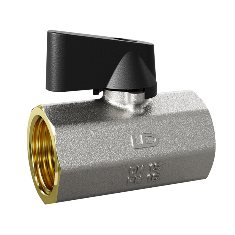 Кран шаровой латунь Ду1/2" Ру16 ВР/ВР мини флажковая рукоятка (40) LD Pride LD 46.516.1.15