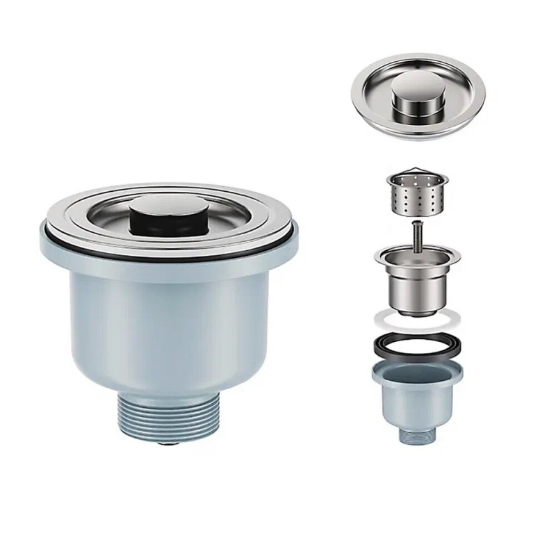 Выпуск для мойки 3 1/2" с корзиной для мусора выход 1 1/2 Nordform Орио Д-11021