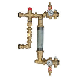Группа смесительная латунь R559N-1 Ду1" без насоса Giacomini R559NY043
