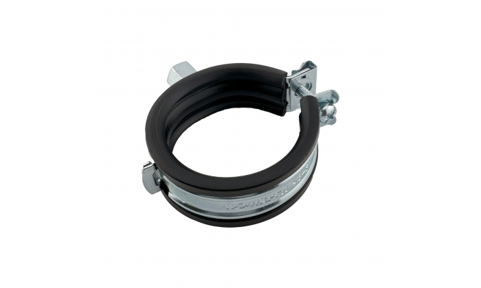 Хомут одновинтовой оцинк SafeLock Ду21-23 (1/2") М8/М10 с прокладкой EPDM (100) Конкреп 3362023K