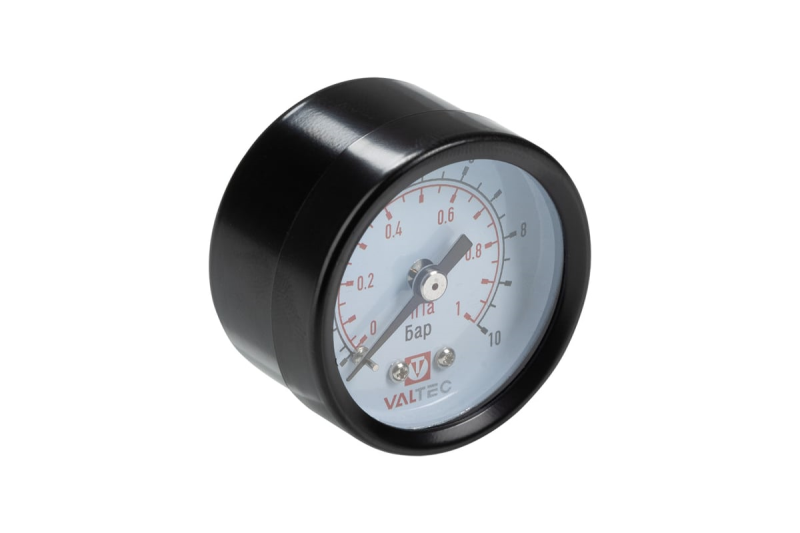 Манометр радиальный Дк40 10бар G1/8" с осевым подключением Valtec VT.TM40.T.01