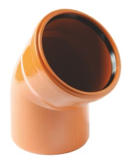 Отвод PP коричневый Дн200 87,5° (3) Valfex 30101200