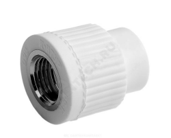 Муфта PP-R комбинированн Дн25 х1" ВР (120/10) ПК Контур 011212025300