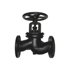 Клапан запорный чугун 15ч14п(бр) Ду125 Ру16 фл КНР-СТК