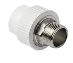 Муфта PP-R комбинированн Дн40 х1 1/4" НР под ключ (28/4) ПК Контур 011215040400