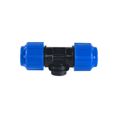 Тройник ПНД Дн32х1 1/4"х32 ВР компресс Unidelta