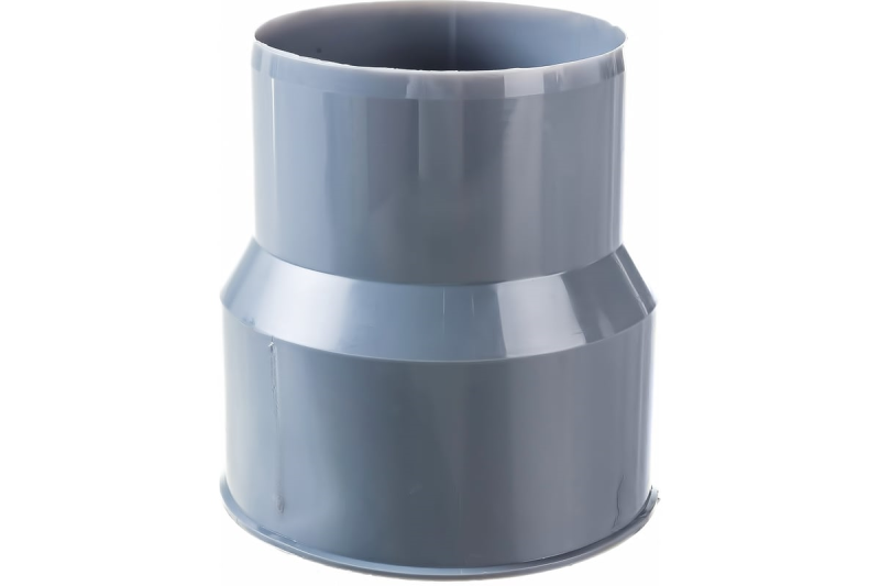 Переход PP серый на чугун Дн110х124 б/манжеты (120) Политэк 124110