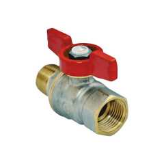 Кран шаровой латунь R914 Ду15 ВР/НР полный проход бабочка с шаром DADO (100/10) Giacomini R914X023