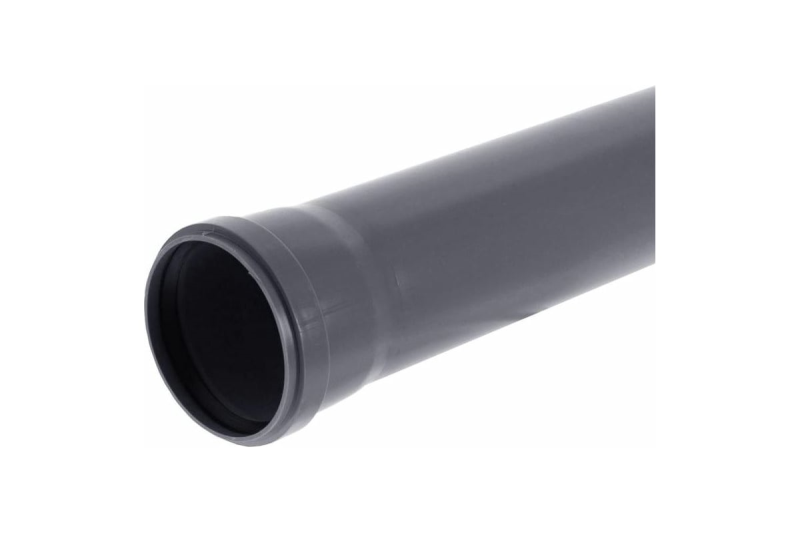 Труба PP серый Дн50 х1,8 L=3м Стандарт (10) Политэк 115300