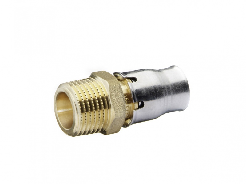 Муфта латунь Дн20х3/4" alpex-plus push НР Fraenkische 87320763 Уценка