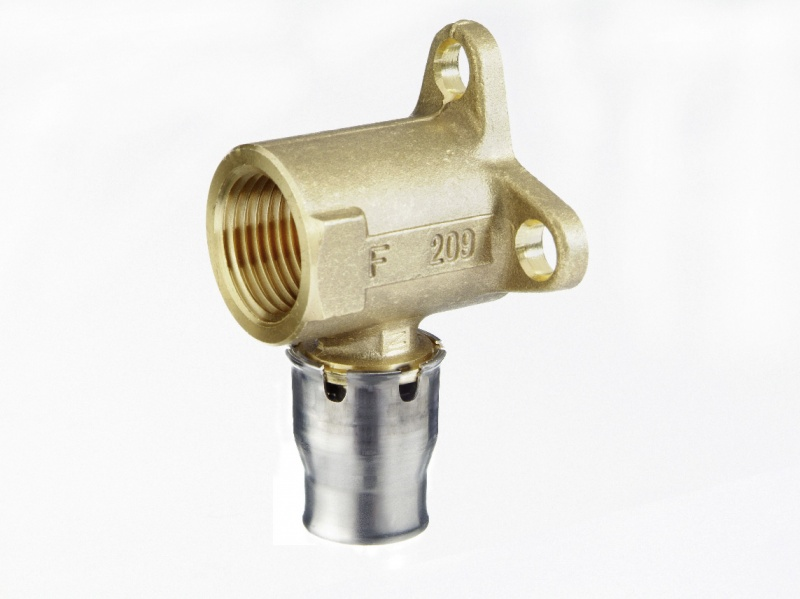 Угольник латунь уст Дн20х3/4" alpex-plus push ВР L=35мм Fraenkische 87320723 Уценка