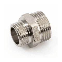 Ниппель латунь переходн никель Ду1"х2" НР/НР (30) General Fittings 260003N201000H