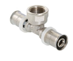 Тройник латунь Дн20х3/4"х20 пресс ВР (50/10) Valtec VTm.232.N.200520