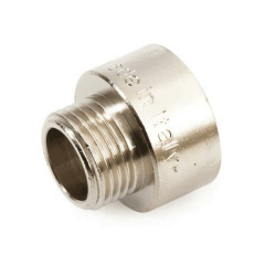 Переходник латунь никель Ду1 1/4"х2" НР/ВР (25) General Fittings 260045N201200H