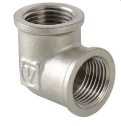 Угольник латунь никель Ду1 1/2" ВР/ВР (10/5) Valtec VTr.090.N.0008