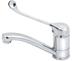 Смеситель для мойки настольный хирургический короткий излив хром Varion 9346713