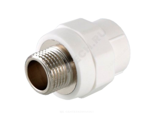 Муфта PP-R комбинированн Дн20 х3/4" НР (220/10) Valtec VTp.701.0.02005