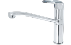 Смеситель для мойки KARAT настольный одноручный высокий излив хром Varion 7240923