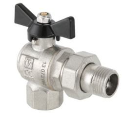 Кран шаровой латунь BASE VT.328 Ду3/4" ВР/НР/нак.г угл бабочка (24/6) Valtec VT.328.N.05