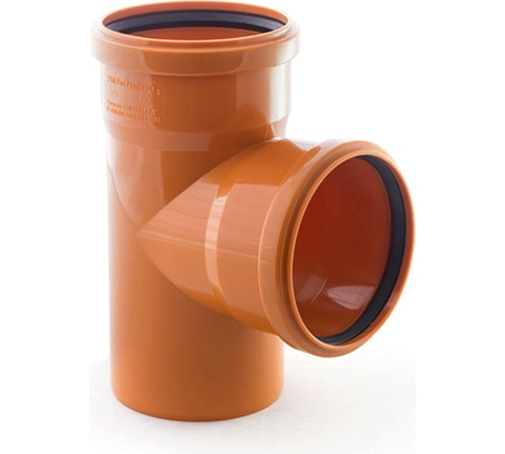 Тройник PP-B коричневый Дн160х160 87° (9) РосТурПласт 36506