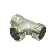 Тройник латунь никель Ду20 НР (10) SantechSystems 127-9210/130-0892