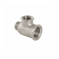 Тройник латунь никель Ду3/4"х3/4"х1/2" ВР/ВР/НР (60/10) Valtec VTr.134.RN.050504