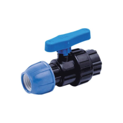 Кран ПНД шаровый Дн25х1" ВР компресс (35) РосТурПласт 14396