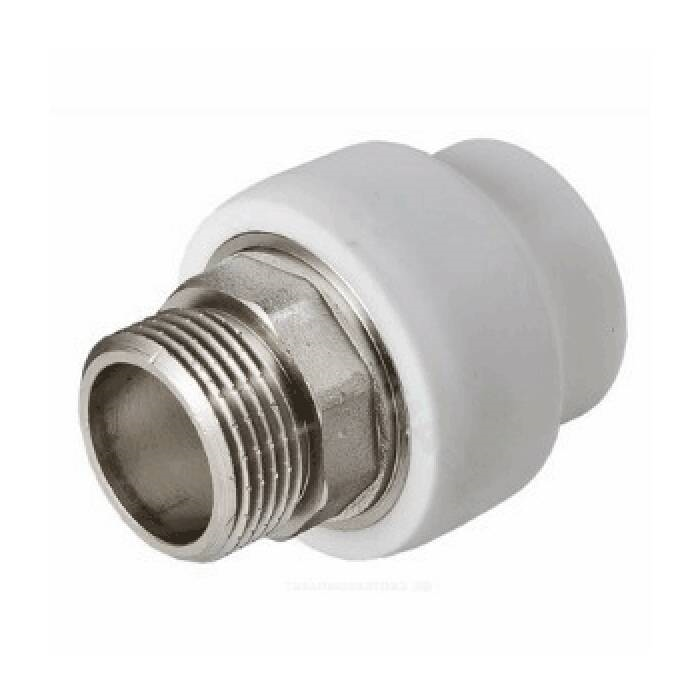 Муфта PP-R комбинированн Дн75 х2 1/2" НР под ключ Valtec VTp.707.0.07510