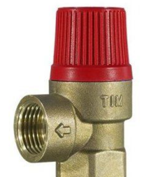Клапан предохранительный 1/2" ВР/ВР 6 бар для отопления TIM BL22FF-K-6