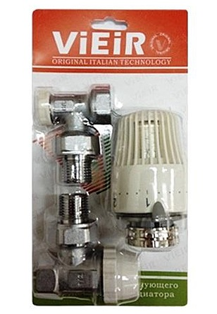 Комплект бок/подкл Ду20 угл (клап+зап+терм.элем) VIEIR VR311