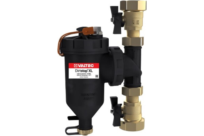 Фильтр-дешламатор (Dirstop XL) с пластиковым корпусом Ду1 1/4" Valtec VT.382.B.07