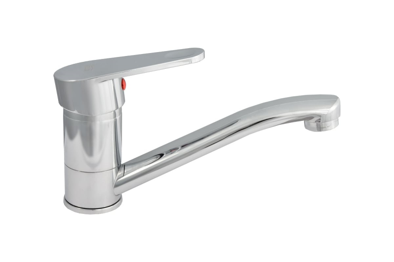 Смеситель для мойки настольный одноручный короткий излив б/подводки хром Istok life 0402.972