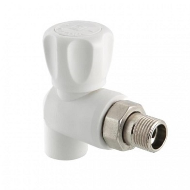Кран PP-R шаровой Дн20 х1/2" для радиатора угловой (80/5) Valtec VTp.718.0.02004