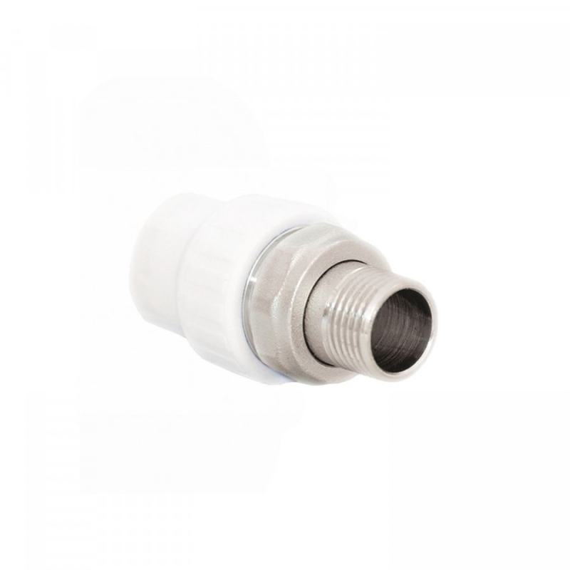 Муфта PP-R (американка) Дн20 х1/2" НР для радиатора (120/30) РосТурПласт 14630