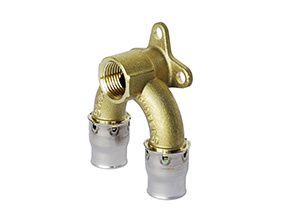Угольник латунь установочн Дн16х1/2" alpex-plus ВР двойной Fraenkische 87316749 Уценка