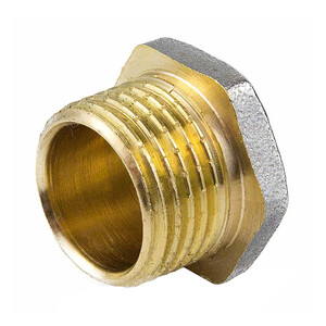 Заглушка латунь никель Ду1/2" НР РосТурПласт 25147