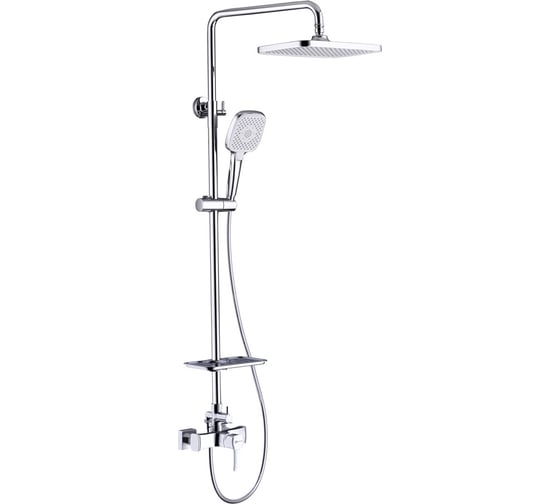 Смеситель для душа EVITTA настенный одноручный без излива тропический душ хром LeMark LM0560C