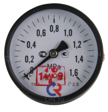 Манометр ТМ-310Т осевой Дк63 0,16МПа G1/4" 150C кл.т.1,5 IP40 (100) Росма 00000007019