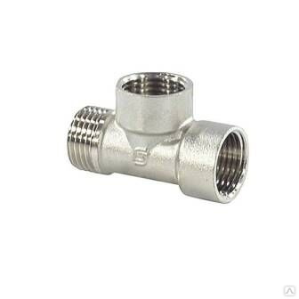 Тройник латунь никель Ду15 ВР/ВР/НР (10) SantechSystems 128-9014/130-0939