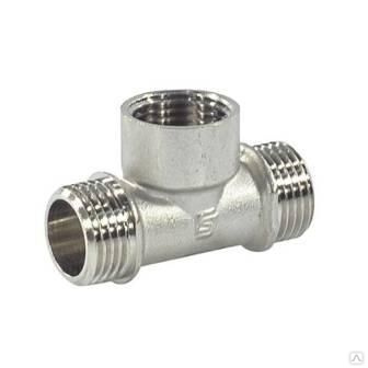 Тройник латунь никель Ду15 НР/ВР/НР (10) SantechSystems 128-9021/130-0473