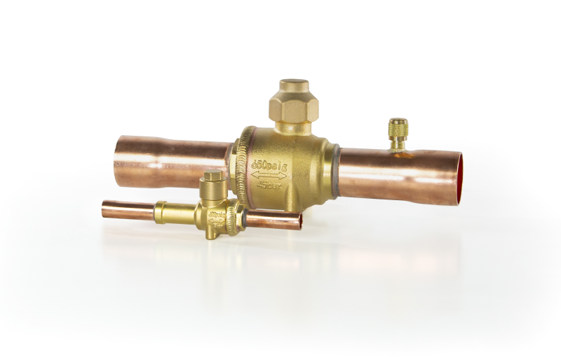 Кран шаровой латунь GBC 19S Ду3/4" Ру45 под пайку ODF с клапаном Шредера Ридан 009L7024R
