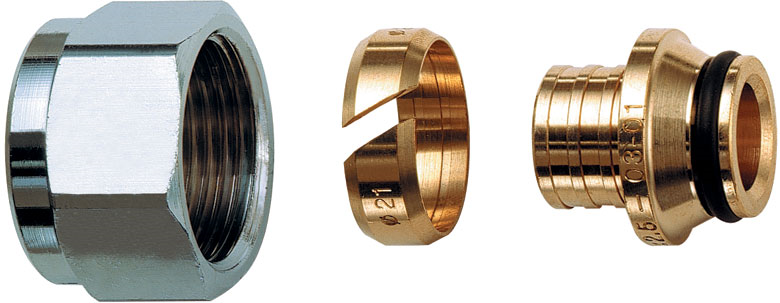 Концовка для пластиковых труб латунь 16х2,2 евроконус 1/2" FAR FC 6075 58845