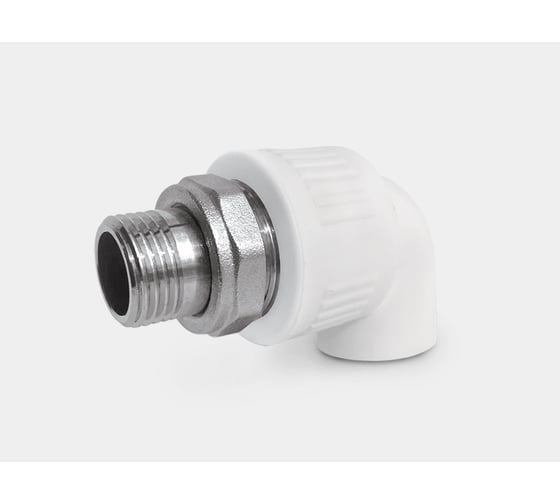 Угольник PP-R комбинированн (американка) Дн25 х3/4" НР (50/10) ПК Контур 011412025200