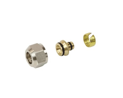 Евроконус латунь обжим для PE-X Дн16х2,2х3/4" РОС 129-6910