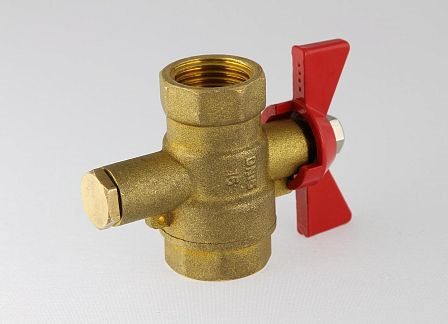 Кран шаровой для термодатчика Ду20 Ридан 187F0592R