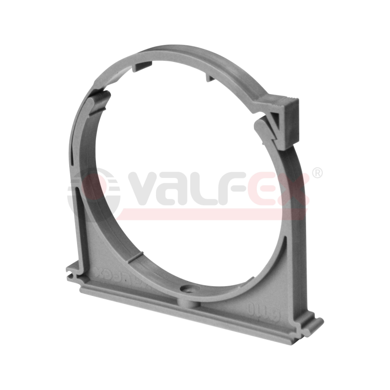 Хомут PP серый Дн50 с защелкой (1000/40) Valfex 20107050