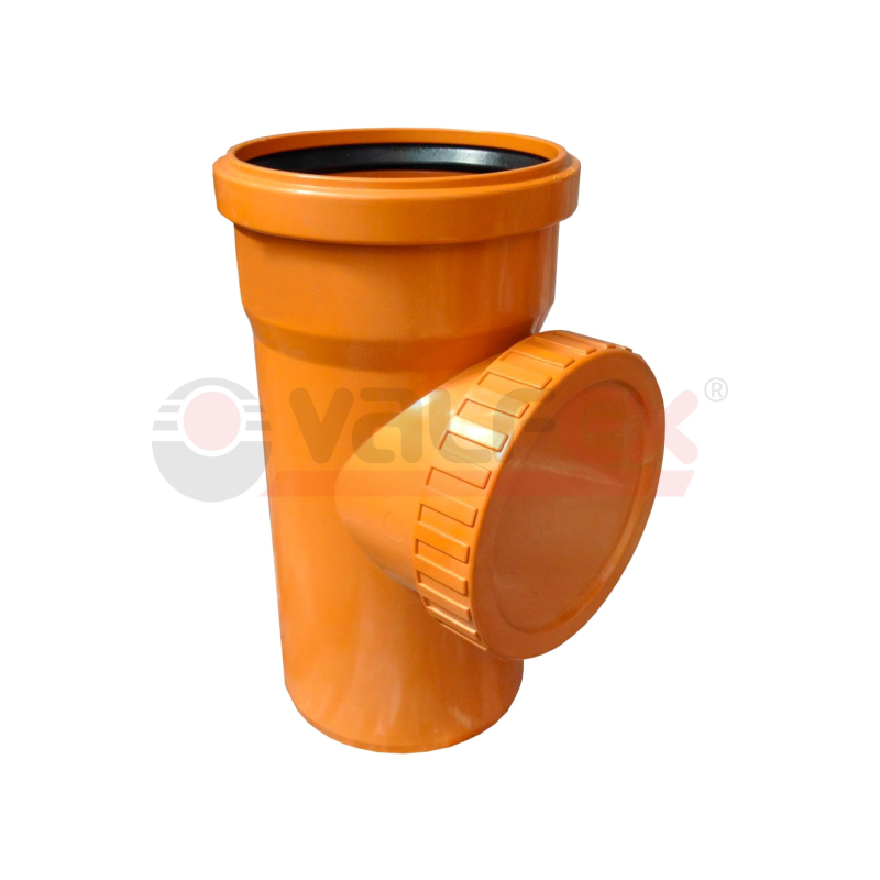 Ревизия PP коричневый Дн110 с крышкой (25) Valfex 30103110