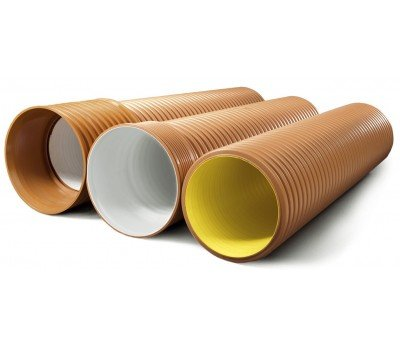 Труба PP раструбн гофрированная ППУ-ПЭ Дн562/800 L=6,0м без ОДК ИКАПЛАСТ